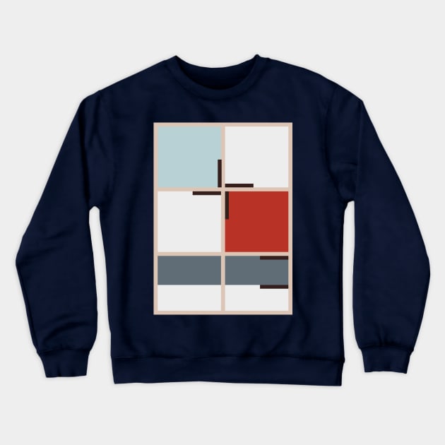 Mid Century Harlequin Crewneck Sweatshirt by modernistdesign